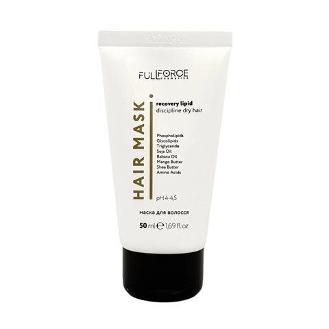 Full Force Маска ліпідна Hair Mask Recovery lipid discipline dry hair 50 FF00003-1 фото