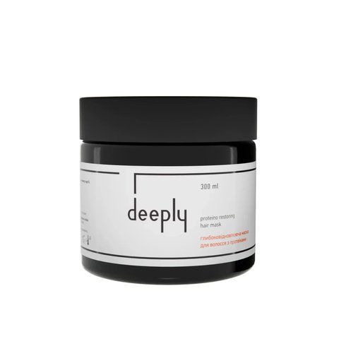 Глибоковідновлююча маска для волосся з протеїнами deeply protein restoring hair mask 300 мл DP0032 фото