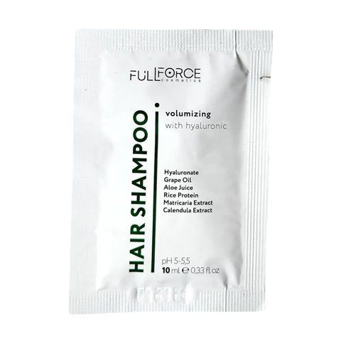 Full Force Шампунь об'єм Hair Shampoo Volumizing with hyaluronic 10 FF00071-4 фото