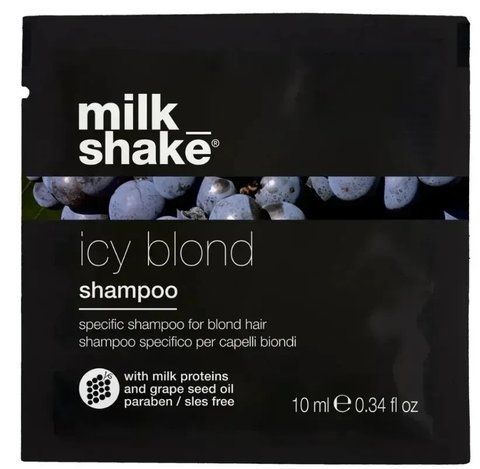 Milk Shake Icy Blond МІЛК ШЕЙК АЙСІ БЛОНД Шампунь для світлих і платинових блондинок 10мл НФ-00002360 фото