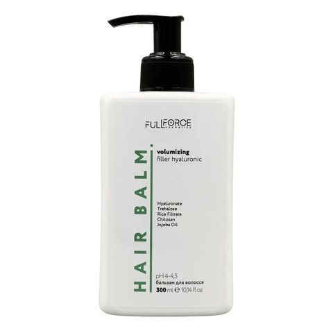 Full Force Бальзам об'єм Hair Balm Volumizing filler hyaluronic 300 FF00072-2 фото
